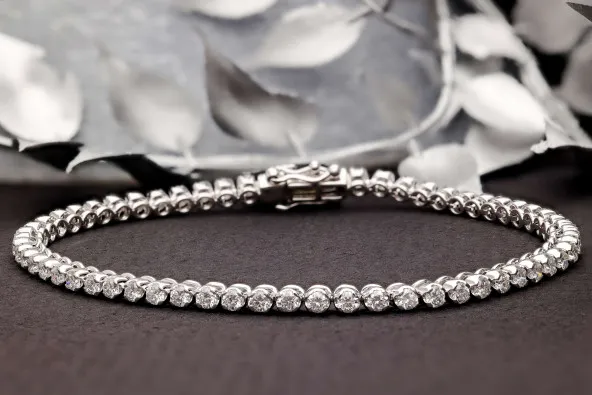 White Gold Diamond Tennis Bracelet 